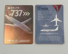 Delta Air Lines Boeing 737 Pilot Trading Card NEW