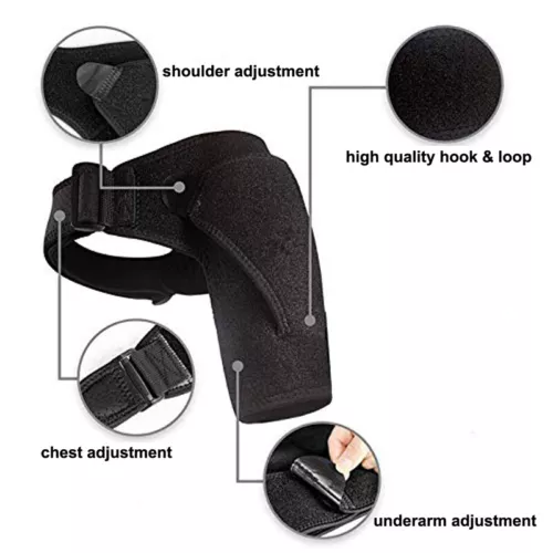 Schulterbandage Kompressionsbandage für gerissene Rotatorenmanschette Gürtel Schmerzlinderung Unterstützung - Bild 22 von 29