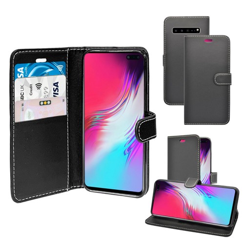 For Samsung Galaxy S10 5G Case Wallet Flip PU Leather Kickstand Card Slot Cover - 第 8/16 張圖片