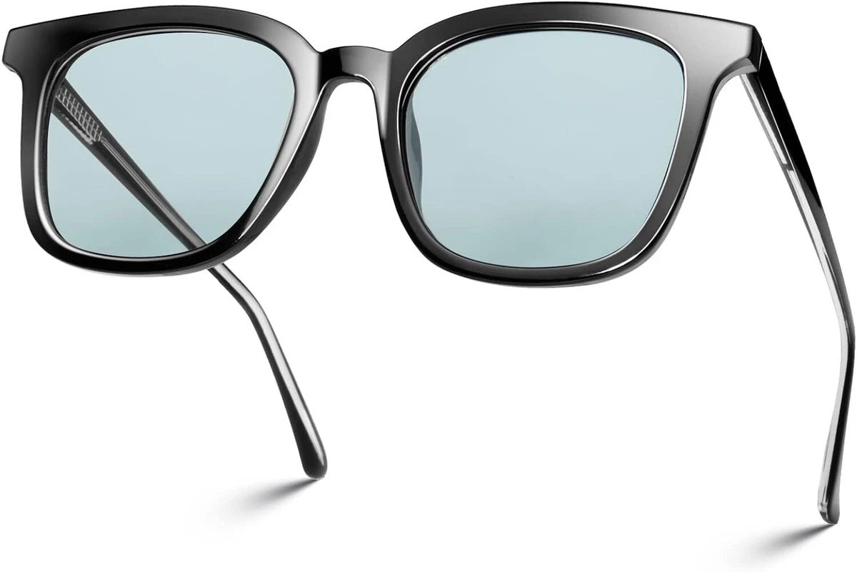 VISOONE Polarized Retro Designer Sunglasses Light Square UV Protection Multicolo