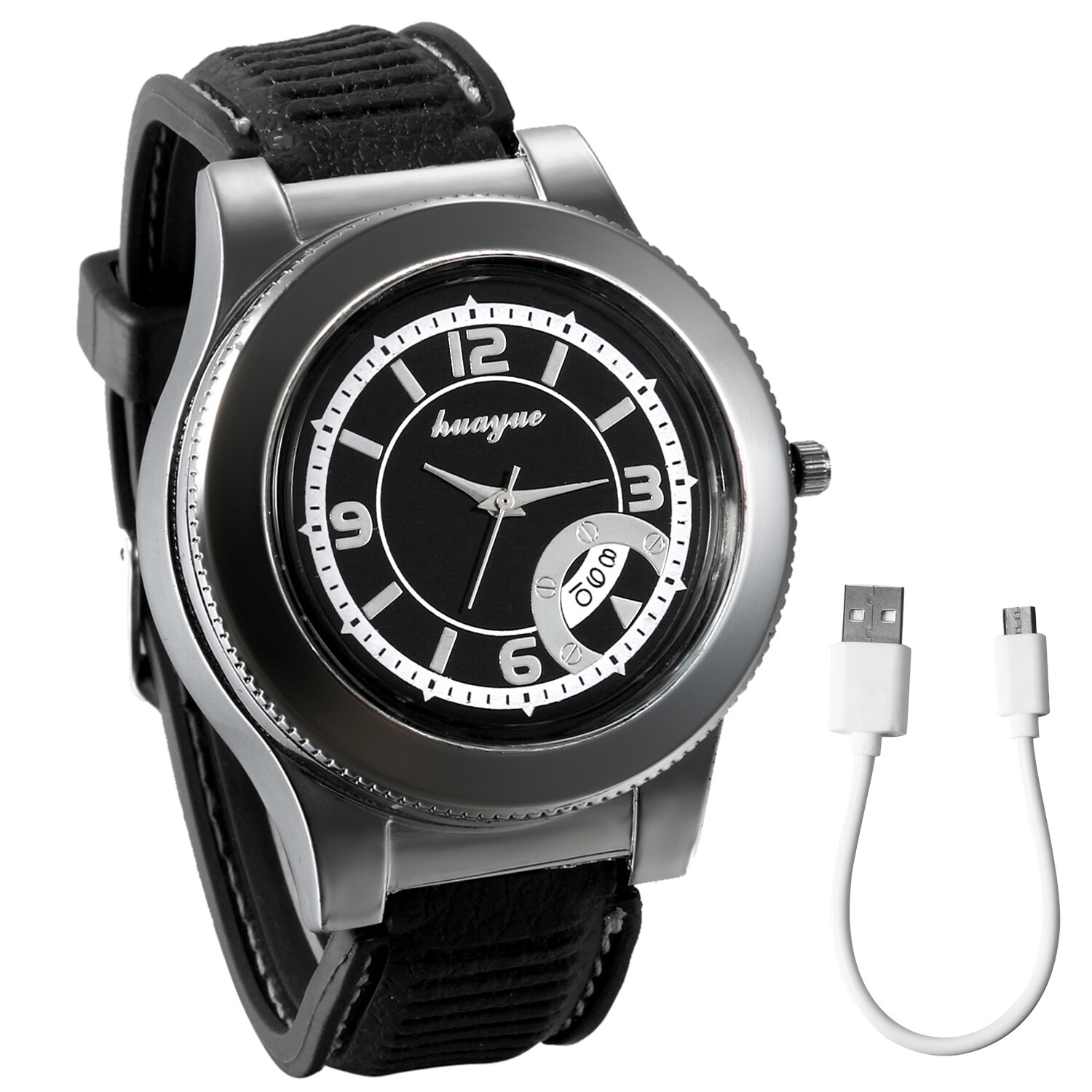 Silicone Band Quartz Wrist Watch