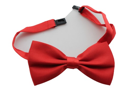 Men Women Fashion Neck Bow Tie Fabric Tuxedo Costume White Silver Black Pink Red - Picture 26 of 63