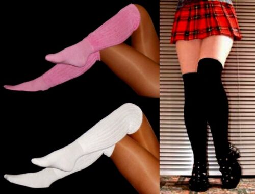 3 Slouch Socks Scrunchie to Knee Workout Hooters Uniform Soccer USA Hike Walking - Picture 1 of 34