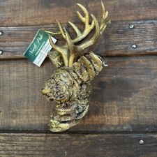 Deer antler pinecone Christmas Tree Ornament Gold Rustic Country Decor Farmhouse