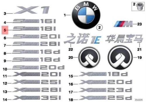 NEW BMW E84 FRONT DOOR S DRIVE 18I EMBLEM BADGE LOGO SIGN 7362663 