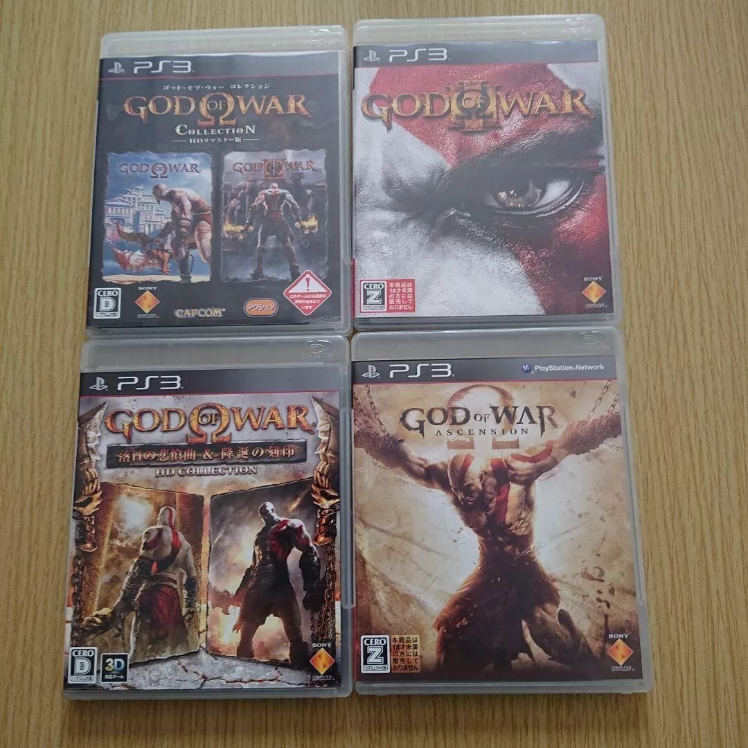 Lot 4 God of War 1 2 3 Collection Ascension Chains Ghost HD Set