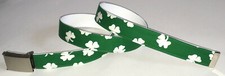 Irish BELT Buckle 4 Four Leaf Clover Green St. Patricks Day Ireland Luck Gift 13