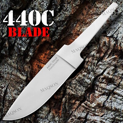 Hochwertige 440C Stahl Jagd Messerklinge | Rohling | 58-60 HRC 976EA