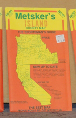 Late 1980's Metsker's Map of Island County, Washington