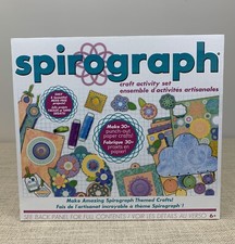 Spirograph Craft Activity Set Paper Crafts Art Design Blue Paper Flowers Wreath