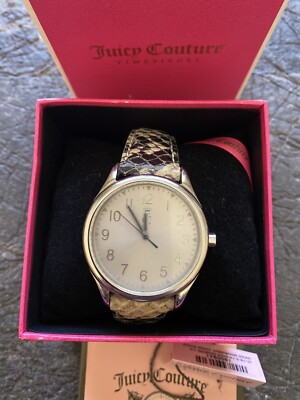 JUICY COUTURE Ladies Darby Cream Python Embossed Leather  display picture 3