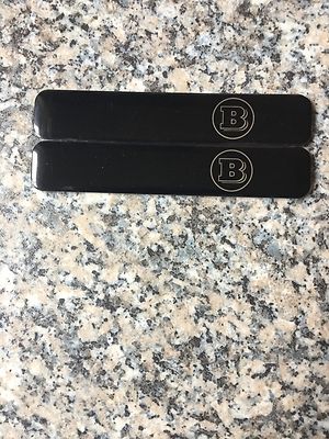 2x Brabus Sticker Aufkleber Emblem Logos Smart &Mercedes 