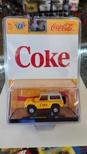 2024 M2 Machines Coca Cola Coke A28 #23-14 1976 Ford Bronco in Yellow
