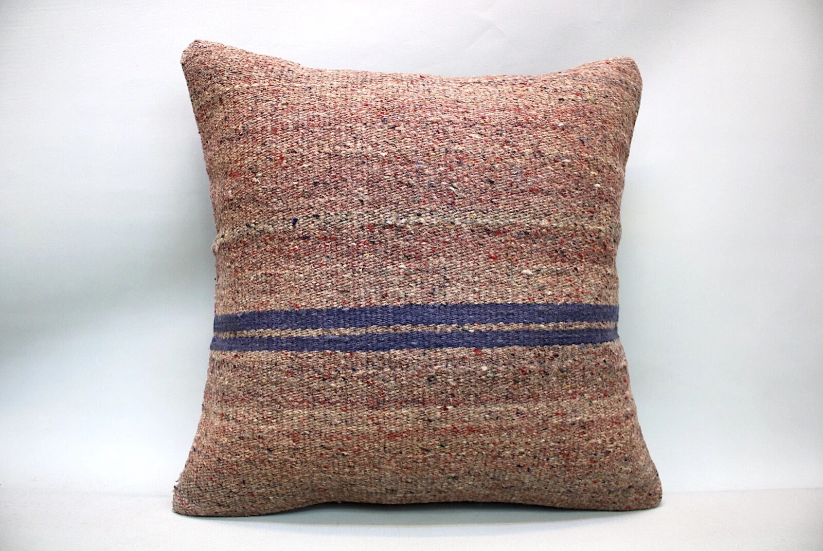Kilim Sofa Pillow, 20x20 in, Decorative Throw Cushion, Handmade Vintage Pillow