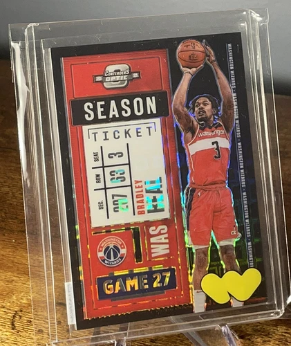 2020 Contenders Optic Bradley Beal Black Pandora Prizm SP #18 Wizards Case Hit