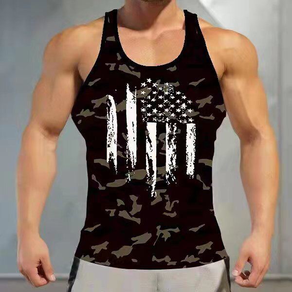 Tank Top Hombre Chaleco Fitness Muscle Sin Mangas Entrenamiento GYM Atlética Tee