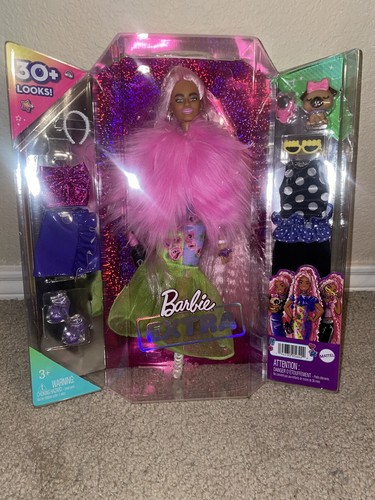 2021 Mattel BARBIE EXTRA Fashion Doll ~ Pink Hair ~ 30+ Looks NEW - Picture 4 of 4