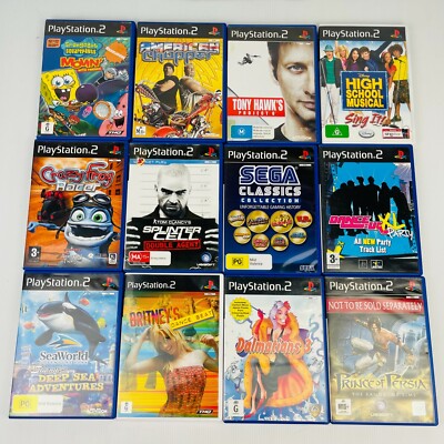 PlayStation 2 PS2 Assorted Games Bundle (x12) Tony Hawk, American Chopper ++