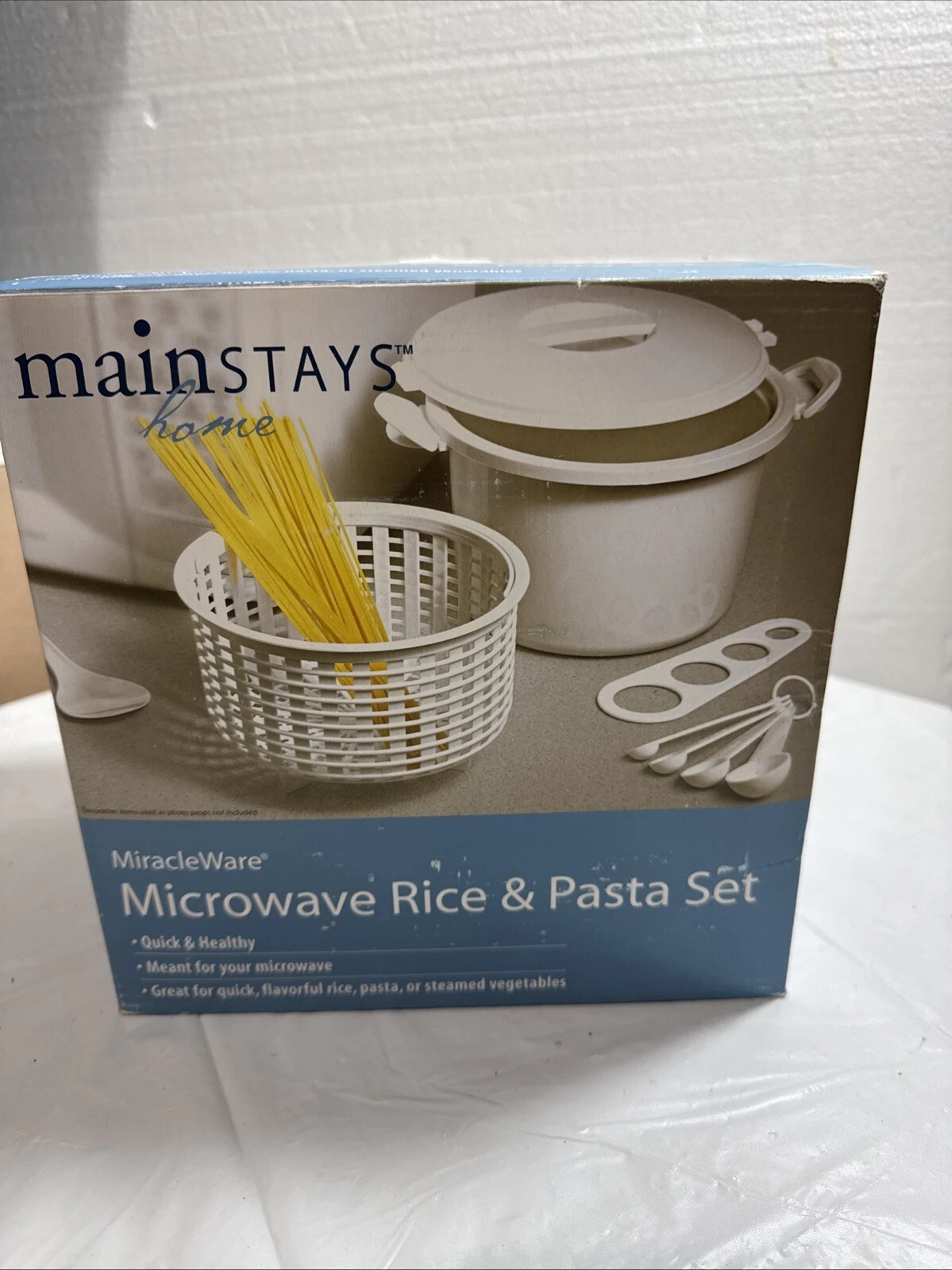 mainSTAYS MiracleWare Microwave Rice and Pasta Set. Priced to Sell fast. Deal!