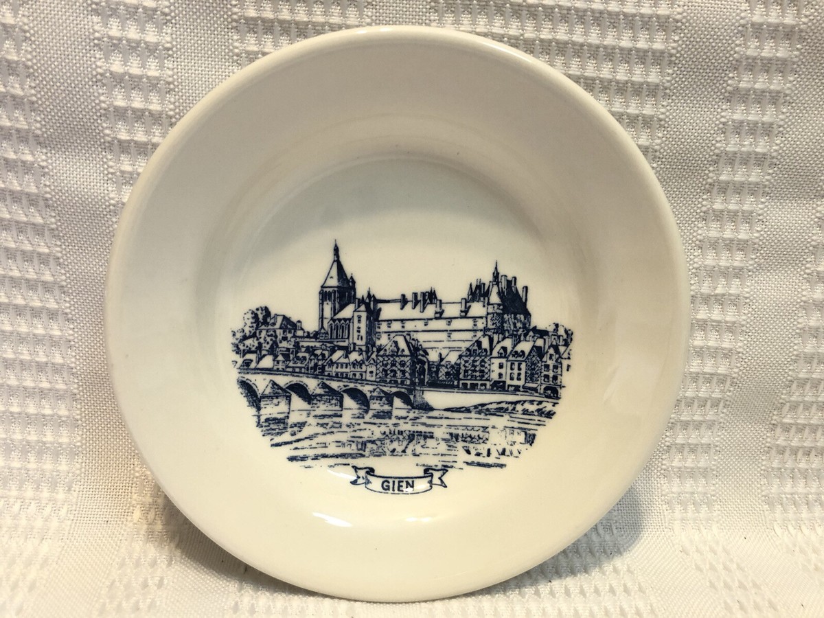 Gien France-White/Blue Small 4.75” Collector Bowl | eBay