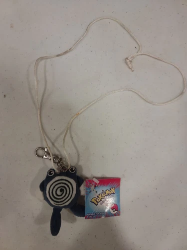 Pokémon Poliwhirl Plush Figure Keychain Clip Necklace Game Freak NEW Vtg 1998 #1