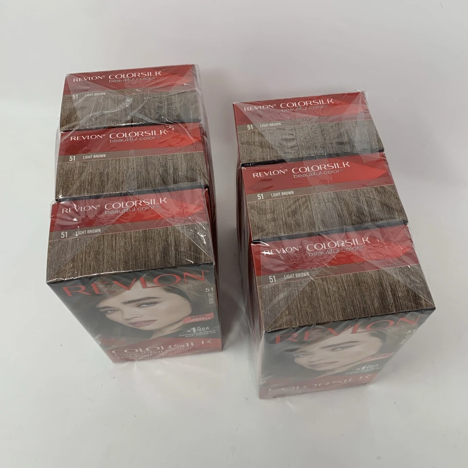 Tintura de cabelo permanente Revlon Colorsilk linda cor 51 marrom claro sem amônia x6 - Imagem 2 de 4