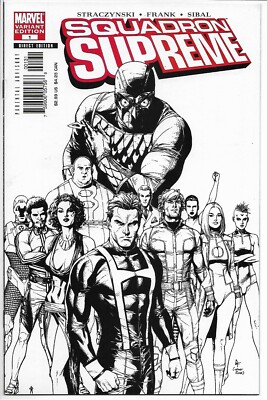 Squadron Supreme #1 Black White Sketch 1:35 Variant Marvel 2006 VF/NM