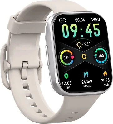 Smart Watch Fitness Tracker Waterproof Compatible with Samsung Galaxy Phones