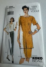 Vogue 9886 Sewing Pattern Size 12-14-16 Pullover Top And Skirt Uncut Koko Beall