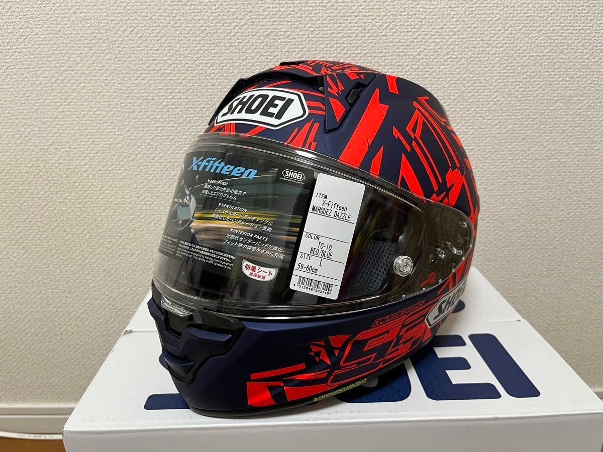 SHOEI X-15 X-Fifteen Helmet Marquez Dazzle TC-10 Motorcycle SHOEI X-15 X-Fifteen Helmet Marquez Dazzle TC-10 Motorcycle