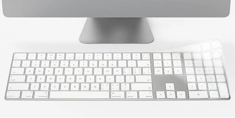 Ultra Thin TPU Keyboard Cover Skin for Magic Keyboard with Numeric Keypad imac24 - Image 2 of 4
