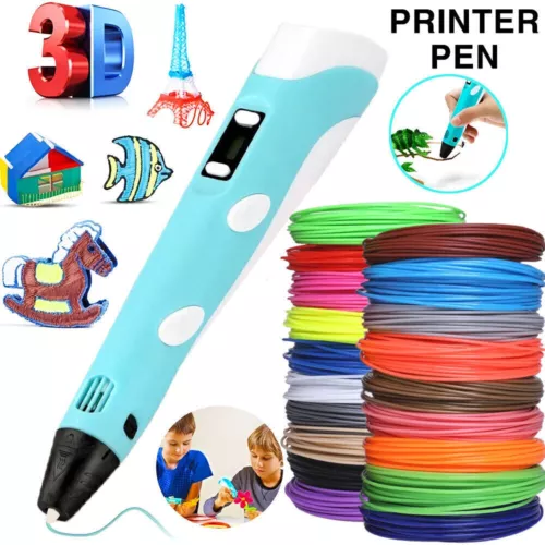 3D Printing Pen Set Doodle Printer Drawing 12 Colours PLA Filament Gift For Kids - Picture 4 of 20