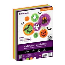 Halloween Cardstock 8.5x11" 200 Sheets 5 Colors School Projects
