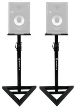 (2) Rockville Adjustable Studio Monitor Speaker Stands For Behringer NEKKST K5