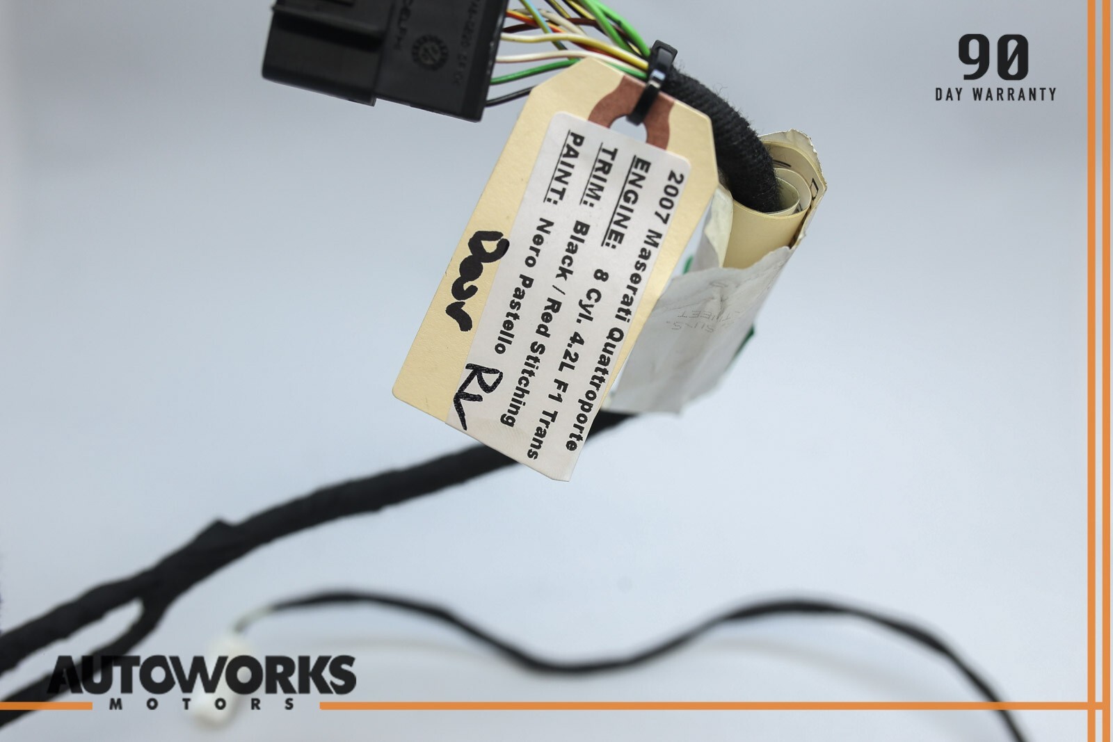 03-13 Maserati Quattroporte M139 Rear Left Driver Side Door Wire Harness OEM