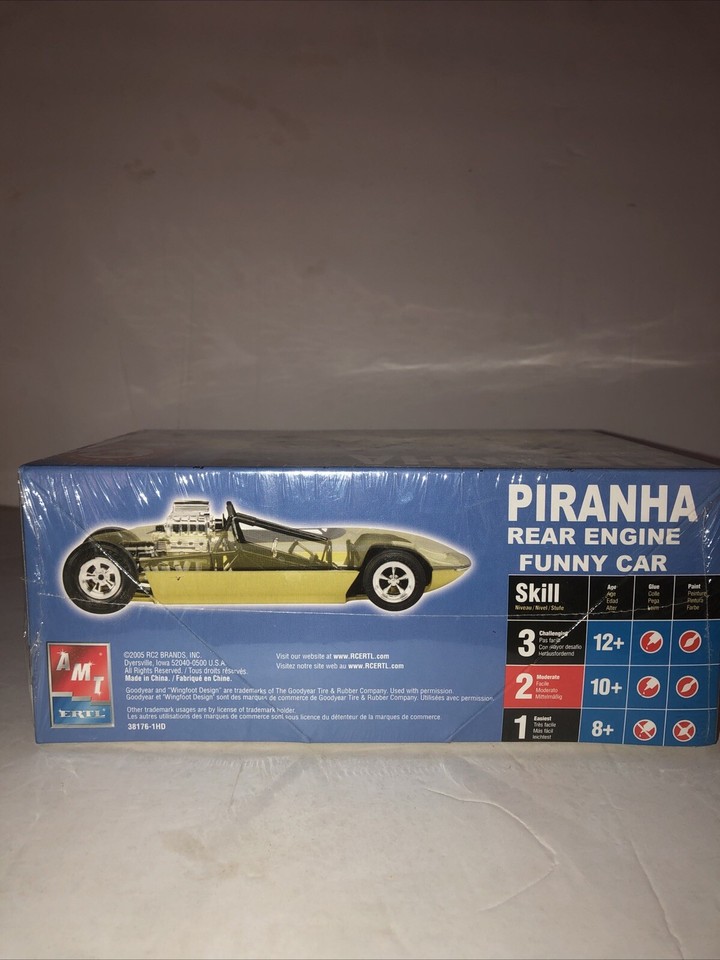 AMT Piranha Funny Car Model Kit Sealed Drag Car Retro Deluxe #38176 ...