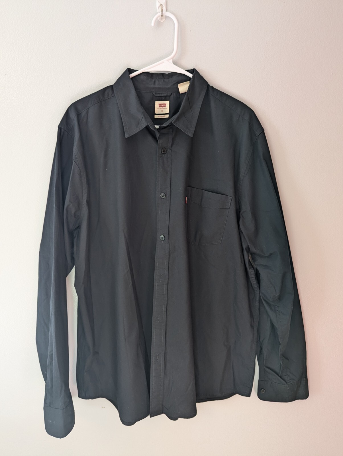 LEVIS - Mens Button Down Shirt, 100% Cotton, Size XL