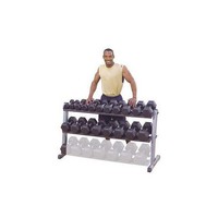 Body-solid 62 Inches Wide 2 Tier Dumbbell Rack Body-solid 62 Inches Wide 2 Tier Dumbbell Rack