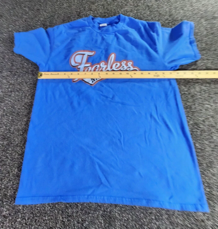 WWE Wrestling Diva T 恤 Nikki Bella 女式 XXL 蓝色标志 Fearless Nikki 上装 — 第 2/4 张图片