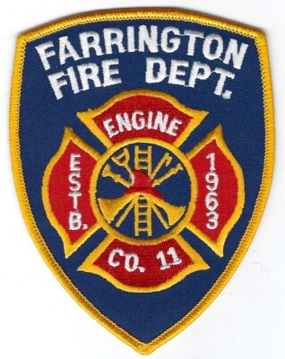 VIRGINIA - Farrington Fire Dept. - Eng. Co. 11 - [ Shoulder Patch ] | eBay