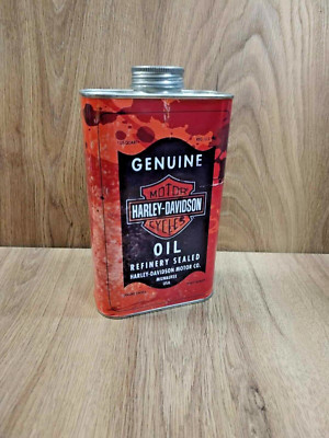 Vintage Style Quart Ölkanne/Blech Harley Davidson Distressed Motorrad