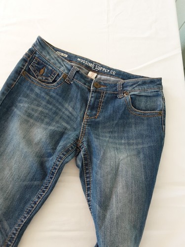 Mossimo #85 Jeans Women's Stretch Sz 13 /36 FIT 6 Preowned Blue Denim Low Rise - Picture 12 of 13