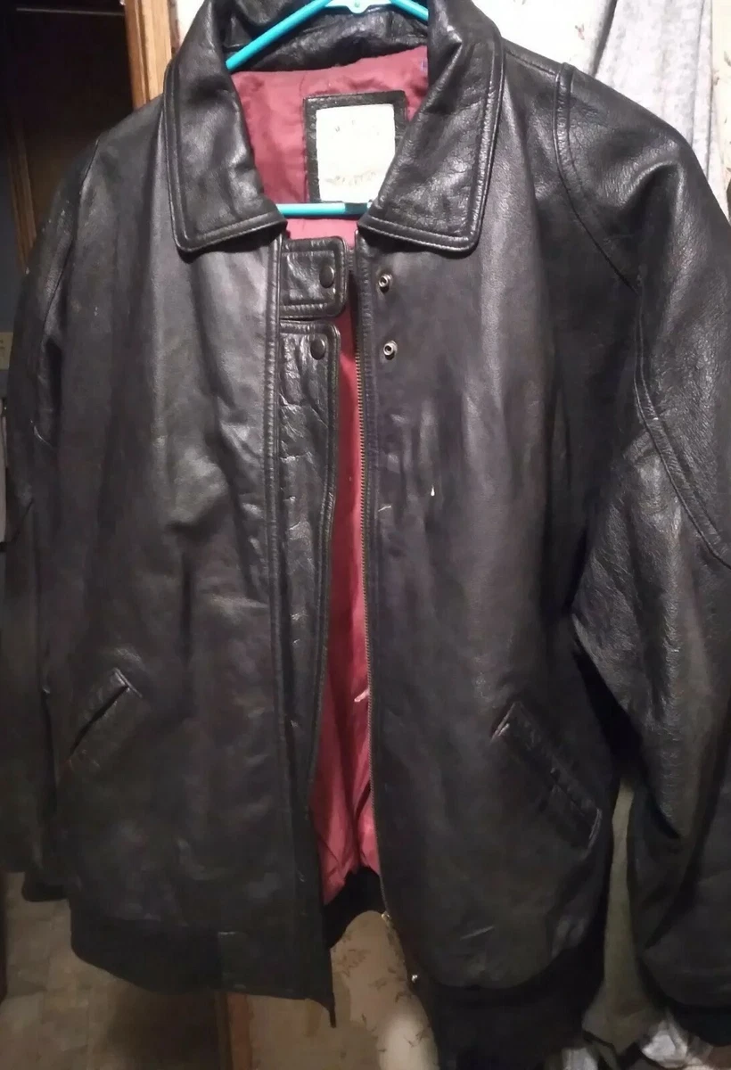 American weekend leather jacket clearance