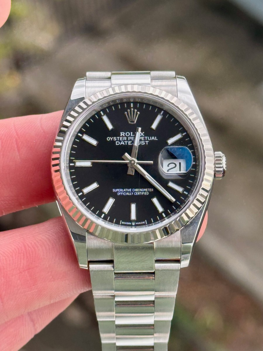 2021 Rolex Datejust 126234 Black Dial 36mm w/ Rolex Warranty 2021 Rolex Datejust 126234 Black Dial 36mm w/ Rolex Warranty