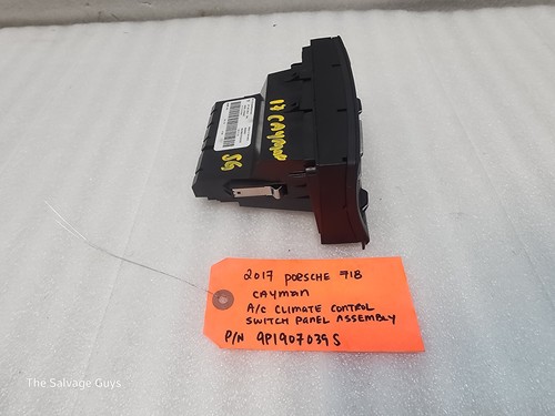 17-19 PORSCHE CAYMAN 718 982 OEM HVAC HEATER AC CONTROL PANEL 9P19070395 - Picture 7 of 10