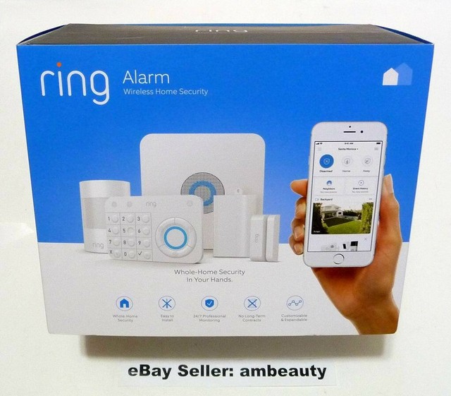 Ring Alarm 5-Piece Security Kit - White (4K11S7-0EN0) for ...