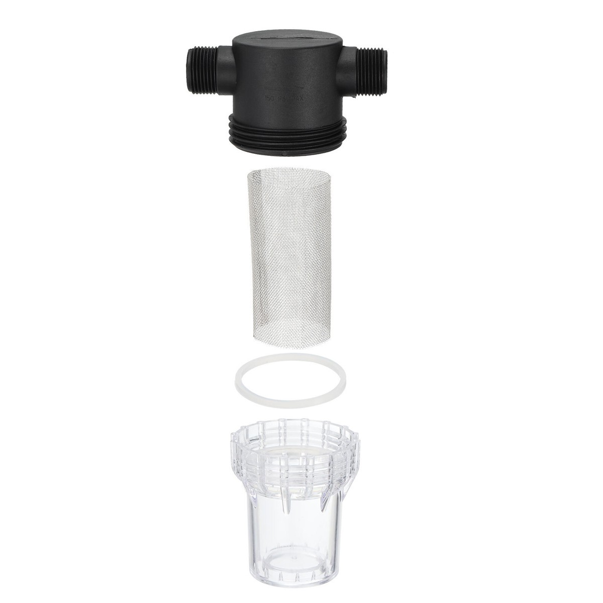 1 Pair 40 Mesh In-Line Strainer Stainless Steel Filter Screen