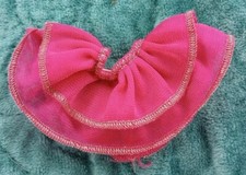 Barbie Doll Size Skirt Pink Tutu Tulle Glitter Sparkle Elastic Waist