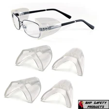 3 PAIR PYRAMEX SS100 FLEXIBLE CLEAR SIDE SHIELD FOR SAFETY GLASSES SLIP ON Z87+