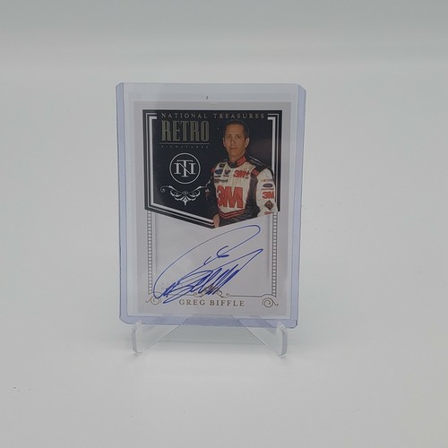 2020 NATIONAL TREASURES Racing GREG BIFFLE AUTO RETRO SIGNATURES 4/10